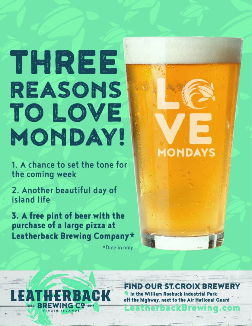 A poster of three reasons to love monday.