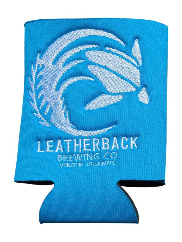 Embroidered Can Koozie | Sky Blue – Leatherback Brewing